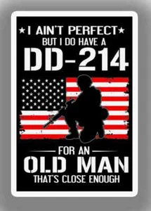 Perfect DD-214 Veteran Military Armed Forces Decal Sticker Car Truck Laptop  - Picture 1 of 1