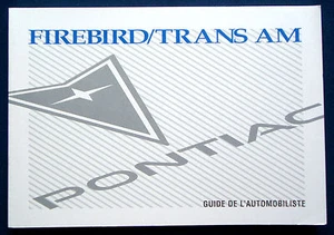 Owner's Manual Manuale Istruzioni 1997 Pontiac Firebird Trans Am (F) - Foto 1 di 1
