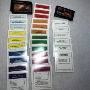 Monopoly Spiderman 2007 Edition pieces replacement Deeds Chance Community Chest - Picture 1 of 5
