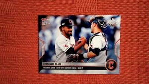 2022 Topps Now #1072 Emmanuel Clase - Records Game 2 Win with Career-High 2.1 SH - Picture 1 of 2