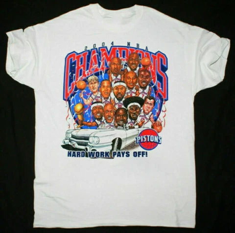 Detroit Pistons Caricature Vintage NBA Basketball T Shirt Vintage Men Gift Tee Cover