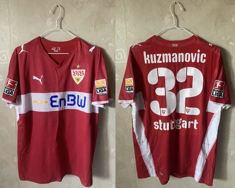 Authentic Rare VFB STUTTGART #32 KUZMANOVIC Match Worn Away 2008-10 Jersey XL Cover
