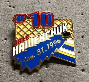 500th Goal : #10 Dale Hawerchuk January 31, 1996 NHL Hockey Pin - Foto 1 di 1