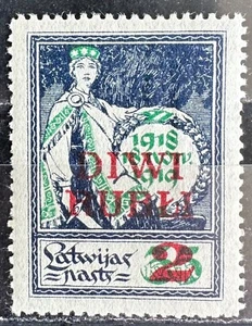 1920-21. Latvia, Latvija, Sc 88; Mi 63a MH/* - Picture 1 of 2