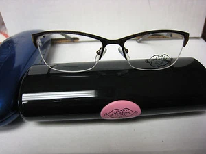 Phoebe Couture Eyeglass Frames P243 BROWN 51-16-135 With Case - Picture 1 of 3