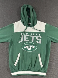 New York Jets NFL Pullover Hoodie Medium Green Distressed G-III Long Sleeve - Picture 1 of 12