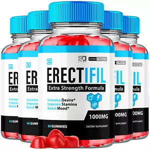 Erectifil Gummies - Male Virility with Maximum Strength - 300 Gummies (5 Pack) - Picture 1 of 3