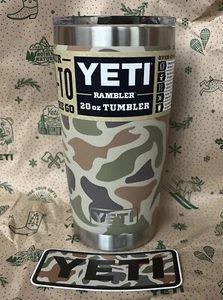 Yeti Rambler 20 Oz Vaso Pato Camuflaje Patrón Magslider Tapa Totalmente Nuevo - Imagen 1 de 5