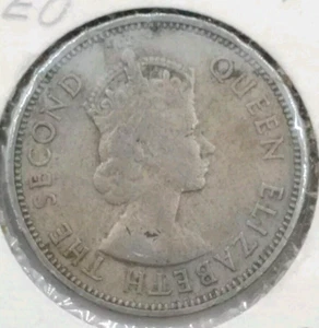 1956 Malaya And British Borneo 20 Cents KM-3 XF - Picture 1 of 2