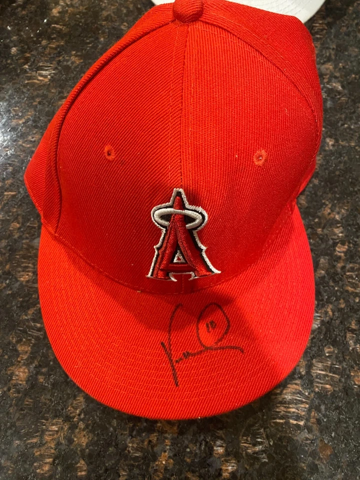 Vernon Wells Signed Autograph Brand New Fitted Anaheim Angels New Era Hat - Image 1 of 1