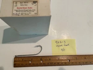 90-Mustad 92613 Salt Water Beak Hook XXXX Strong big game -8/0 - Picture 1 of 2
