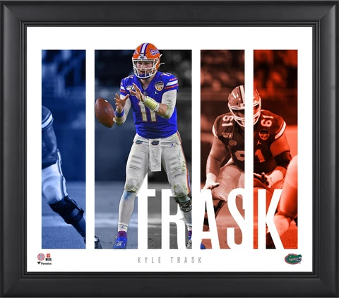 Kyle Trask Florida Gators Framed 15"x 17" Player Panel Collage Cover