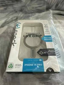 Speck Perfect-Clear Grip ClickLock Case for MagSafe for iPhone 15 Pro - Clear - Picture 1 of 3