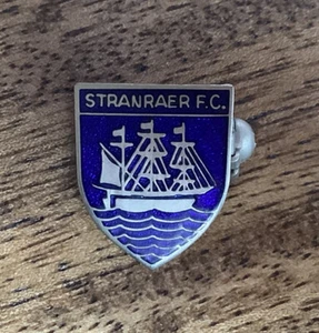 Original Vintage STRANRAER Enamel Football Pin Badge By Insignia - Picture 1 of 4