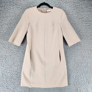 Trina Turk Dress Womens 8 Tan Long Sleeve Sheath - Bild 1 von 9