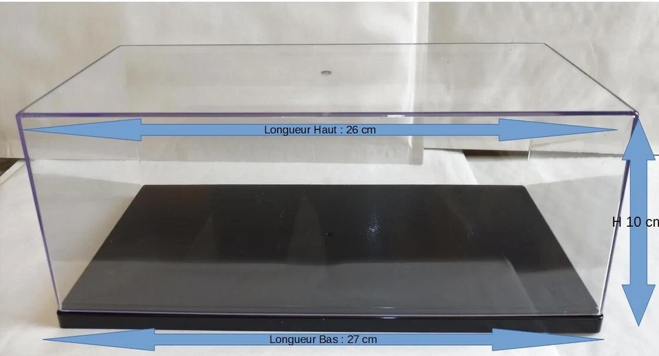 4 Boites Vitrine Show Case 1/24 + Socle pour Miniatures Neuf Emballé - Photo 1/2