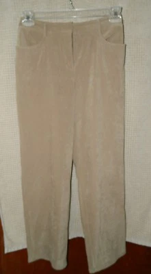 Pantalones informales Corner Annex Petite para mujer de gamuza estilo Valor talla 6 Foto 1 de 3