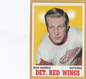 1970-71 TOPPS HOCKEY RON HARRIS #23 RED WINGS EX+ *A13649