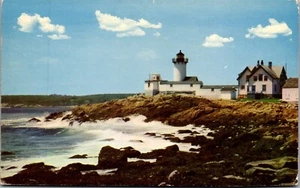 Vintage Postkarte Leuchtturm Eastern Point Light Gloucester Massachusetts MA 1960 - Bild 1 von 3