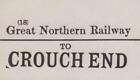 Great Northern Railway Luggage Label Crouch End