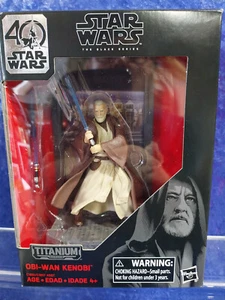Star Wars Black Series MIB 40th Anniversary Obi-Wan Kenobi Titanium 2016 - Picture 1 of 4