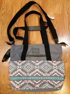 Bolso Mensajero Pañales Kelty Construido Azteca Suroeste Patrón Gris Verde Azulado Nuevo - Imagen 1 de 11