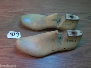 COPPIA scarpe VINTAGE taglia 8 E X4914 Last-KRENTLER-UNITED LAST St LOUIS,MO #419 - Foto 1 di 6