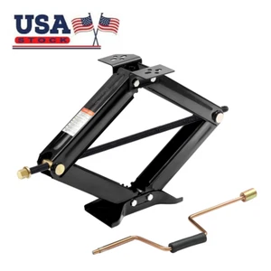 24" RV Scissor Jack Stabilizer 6500lb for RV Trailer Camper with Crank Handle - Picture 1 of 7