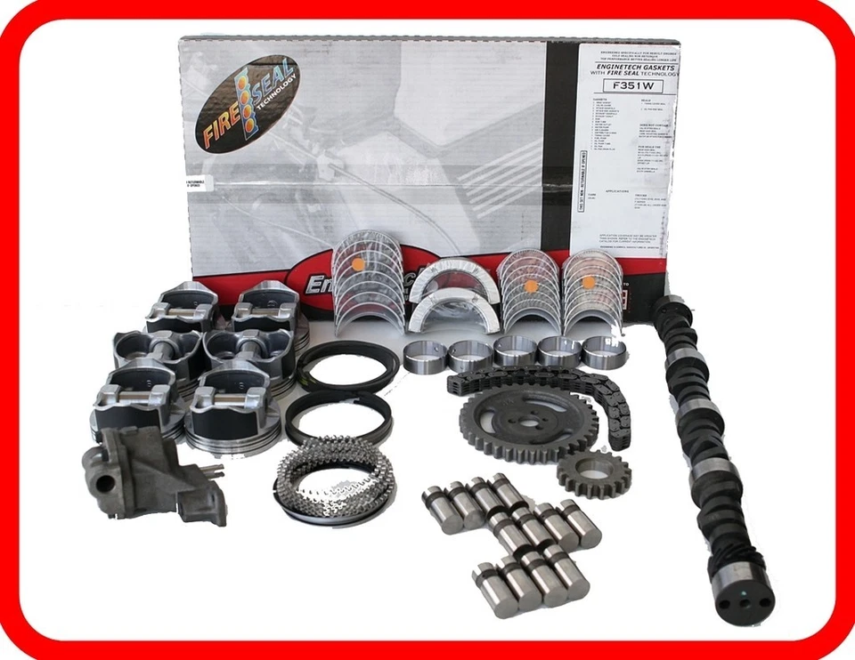 Kit de reconstrução 90 91 92 Chevrolet Camaro Firebird 189 3.1L V6 Master (cabeças de ferro) - Imagem 1 de 1