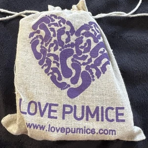 3 Purple Pumice Stones Love Pumice In A Bag - Picture 1 of 2