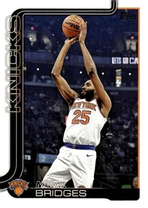 2025-26 Topps NBA Base #18 Mikal Bridges New York Knicks - Imagen 1 de 2