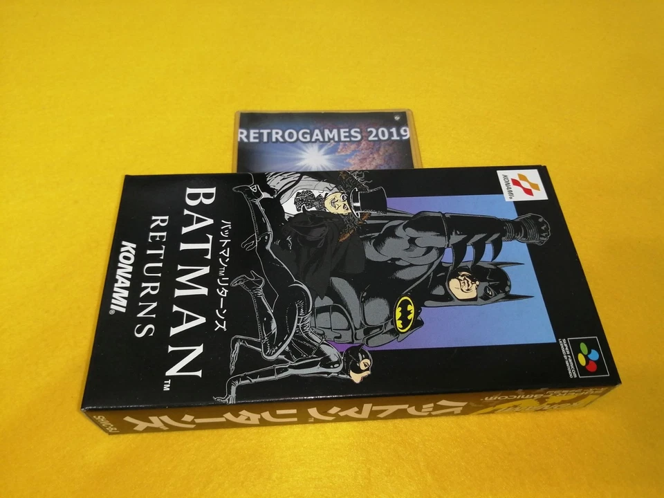 BATMAN RETURNS  NINTENDO SUPER FAMICOM  SFC REG CARD. - Image 1 of 3