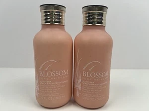 (2) Blossom Pure Haarpflege Aloe Vera Kopfhaut & Haarspülung 10oz Neu - Bild 1 von 4