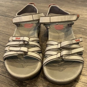 Sandalia Teva Tirra Mujer Taupe Correa Ajustable, Senderismo Impermeable - TALLA 7.5 - Imagen 1 de 7