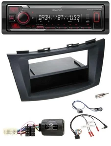 Kenwood Lenkrad Bluetooth USB DAB Autoradio für Suzuki Swift Sport ab 2011 schwa - Bild 1 von 10