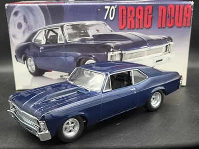 GMP Chevy II 2 1970 Drag Nova 1:18 Scale Ltd# Diecast Model Blue Car G1801913 - Image 1 of 4