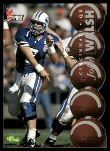 1995 Classic 5-Sport Die-Cut #92 John Walsh Rookie Cincinnati Bengals - Picture 1 of 2