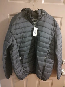 RUXEN $180 MSRP European Brand Puffer Jacket, XL, Black Full Zip NWT - Picture 1 of 4