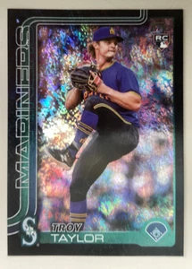 TROY TAYLOR 2025 Topps Serie 2 #691 02/10 Nero Sabbia Glitter RC Mariners - Foto 1 di 2
