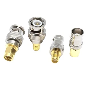 4PCS/Set BNC to SMA Male Female Plug Jack RF Coaxial Adapter Connector Kit - Picture 1 of 7