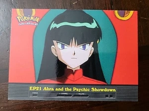 LP! Pokemon Topps EP21 Abra and the Psychic Showdown TV Animation Blue Logo - Picture 1 of 2