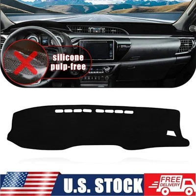 1Pcs Car Dashmat Dashboard Cover Mat For Toyota Hilux SR5 2015-2019 Foto 1 de 4