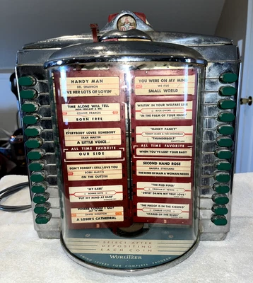 WURLITZER WALLBOX 5205,5206,5207?????  104 SELECCIÓN PARA REPUESTOS O REPARACIÓN Foto 1 de 4