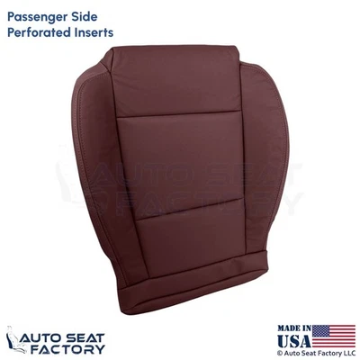 2013-2019 Fits Cadillac ATS Leatherette Front Passenger Bottom Cover Morello Red - Image 1 of 4