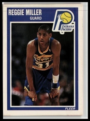 Fleer #65 1989-90 Reggie Miller Foto 1 de 2