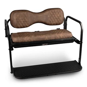 MODZ® RS Golf Cart Rear Seat Kit for Yamaha G29 Drive - [2007-2016] - Brown - Picture 1 of 43