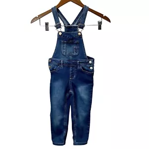Jordache Bib Overalls Toddler Boy Girl Size 4T Blue Medium Wash Denim - Picture 1 of 9