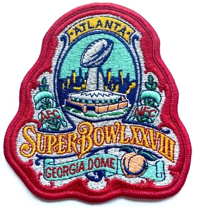 NUOVO 1994 SUPER BOWL XXVIII UFFICIALE NFL FOOTBALL PATCH COWBOYS VS BILLS DI W&W - Foto 1 di 2