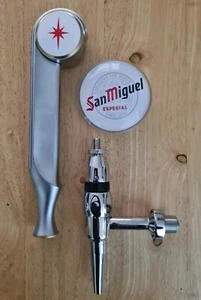 San Miguel Zapfhahngriff mit Abzeichen, Hausbar Männerhöhle - Bild 1 von 3