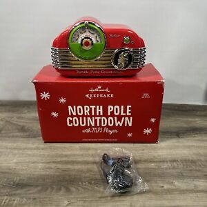 2013 Hallmark Tabletop North Pole Countdown Radio MP3 Player with Sounds Lights